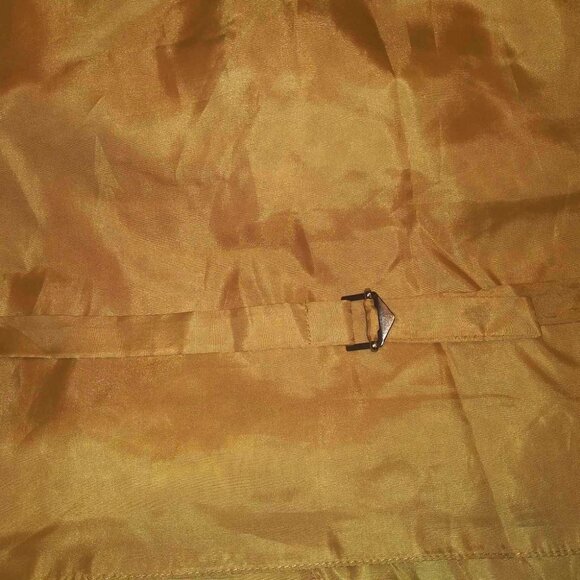 Vesuvio Napoli Paisley Vest Italy - Warm Gold Sz M - Picture 8 of 10